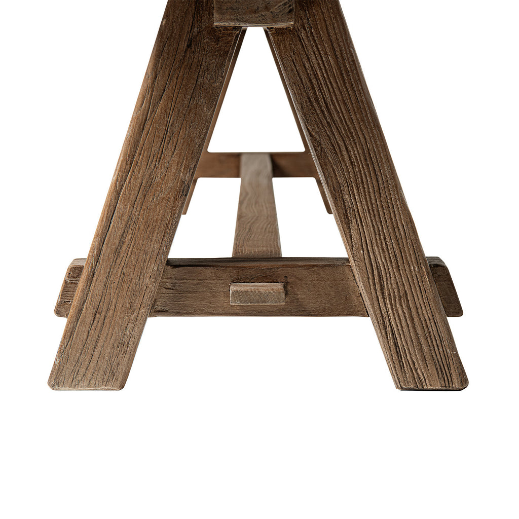 Hawthorne 72' Reclaimed Elm Trestle Dining Bench