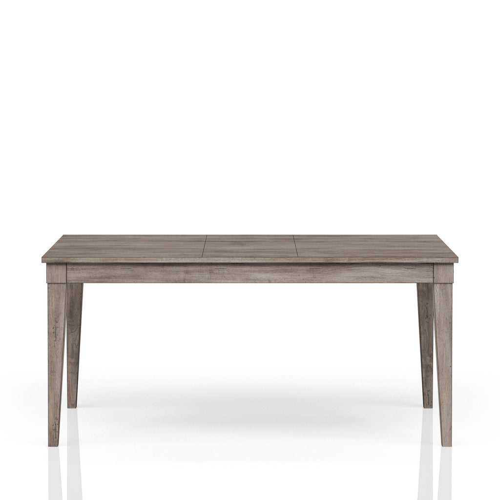 Rustic Dining Table 2 Storage Drawers And Leaf - Gray