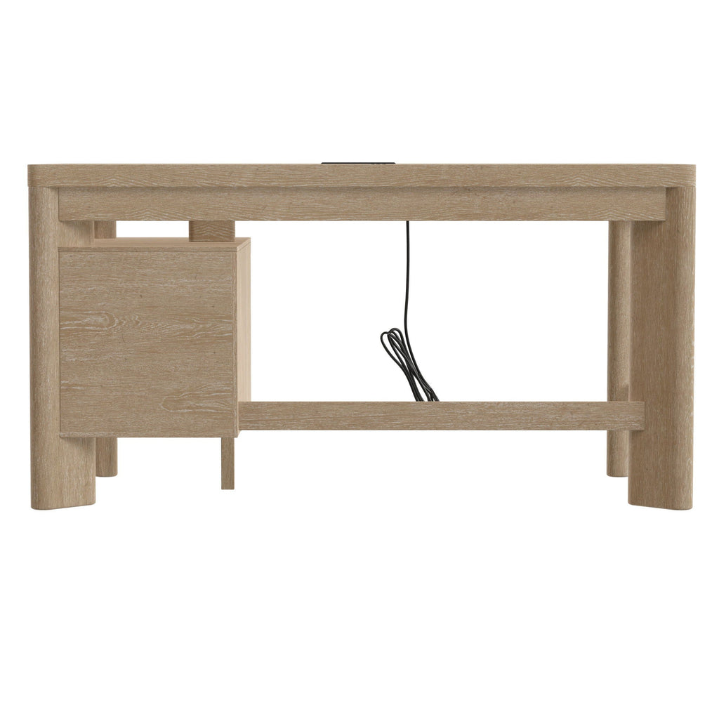 Desk - Tan - Wood