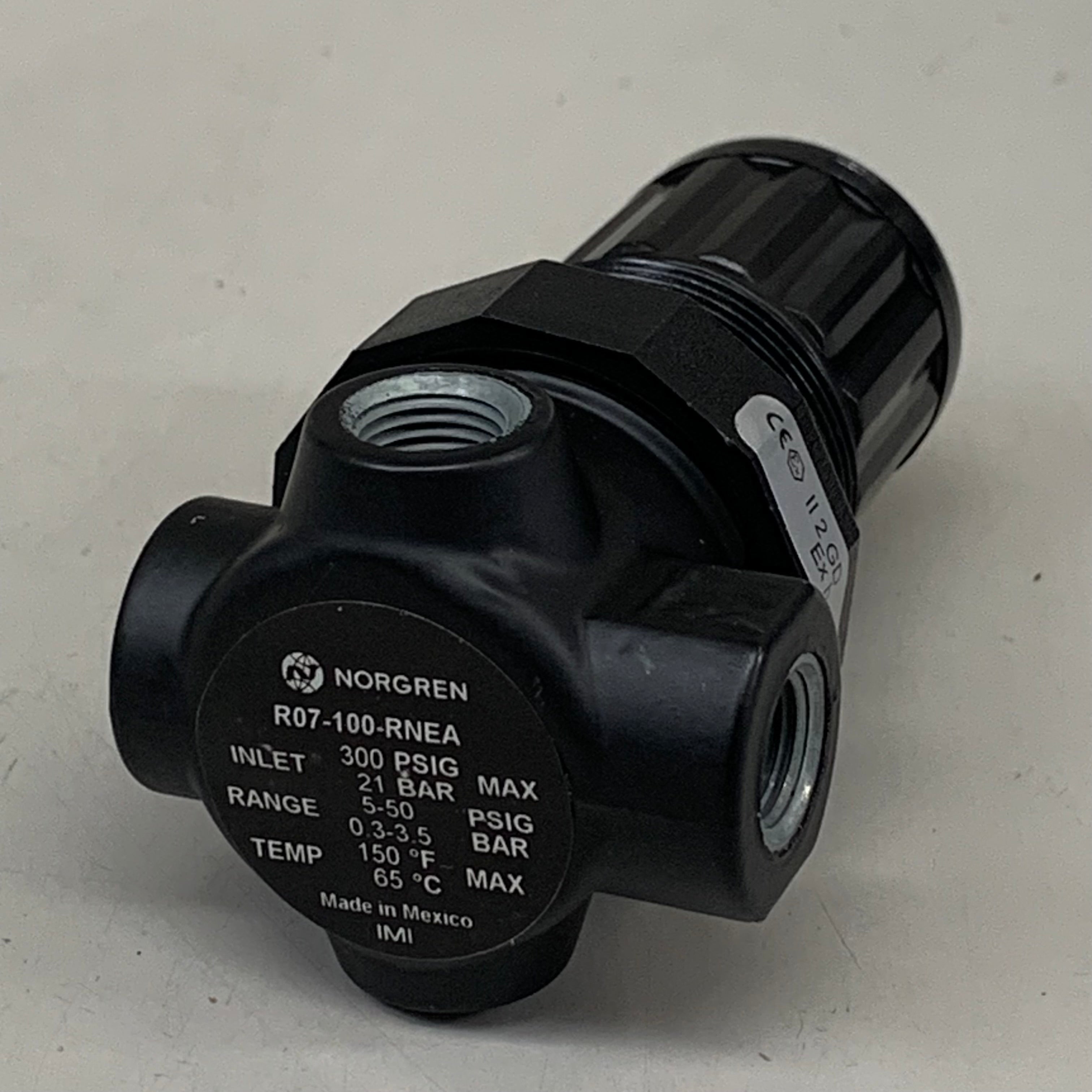 NORGREN Mini Air Pressure Regulator  Black R07-100-RNEA