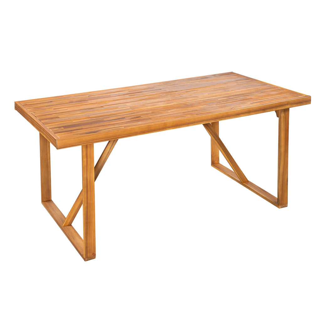 7-Piece Acacia Wood Outdoor Dining Set