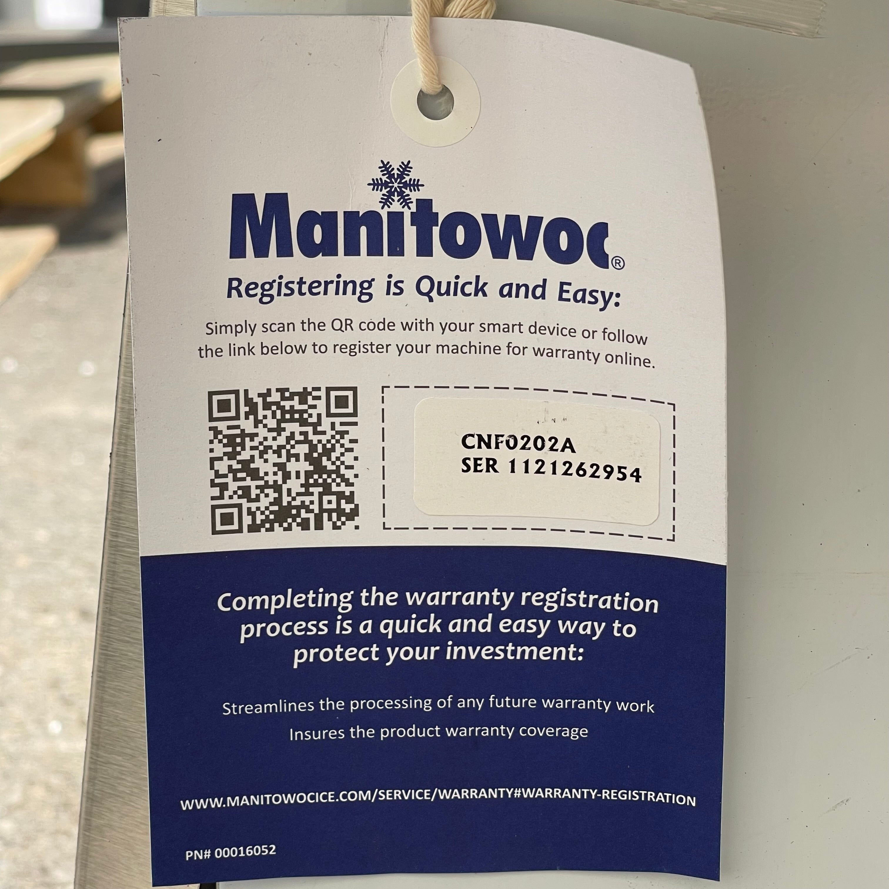MANITOWOC Countertop Nugget Ice Maker/Water Dispenser CNF0202A-161 (Working Condition, Cosmetic Damage)
