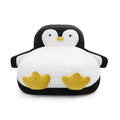 Twin Size Penguin Shaped Bed, Lounger Chair For Kids Bedroom - White / Black