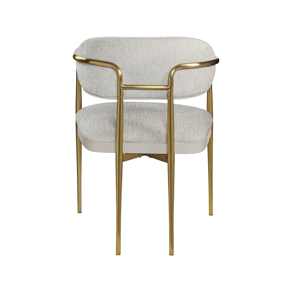 Zayn - Arm Chair (Set of 2) - Beige / Gold