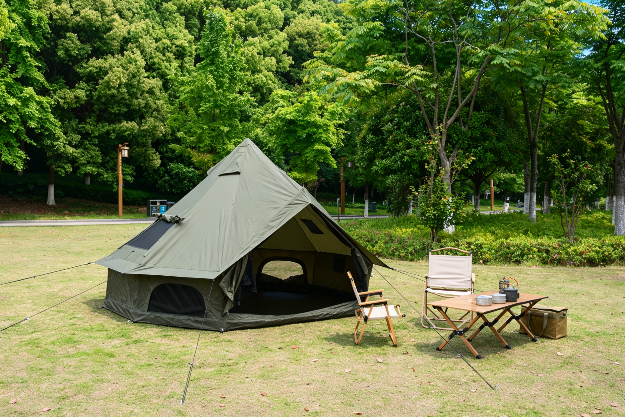 Oxford Bell Tent for Family Camping - Spacious 9.8ft Yurt