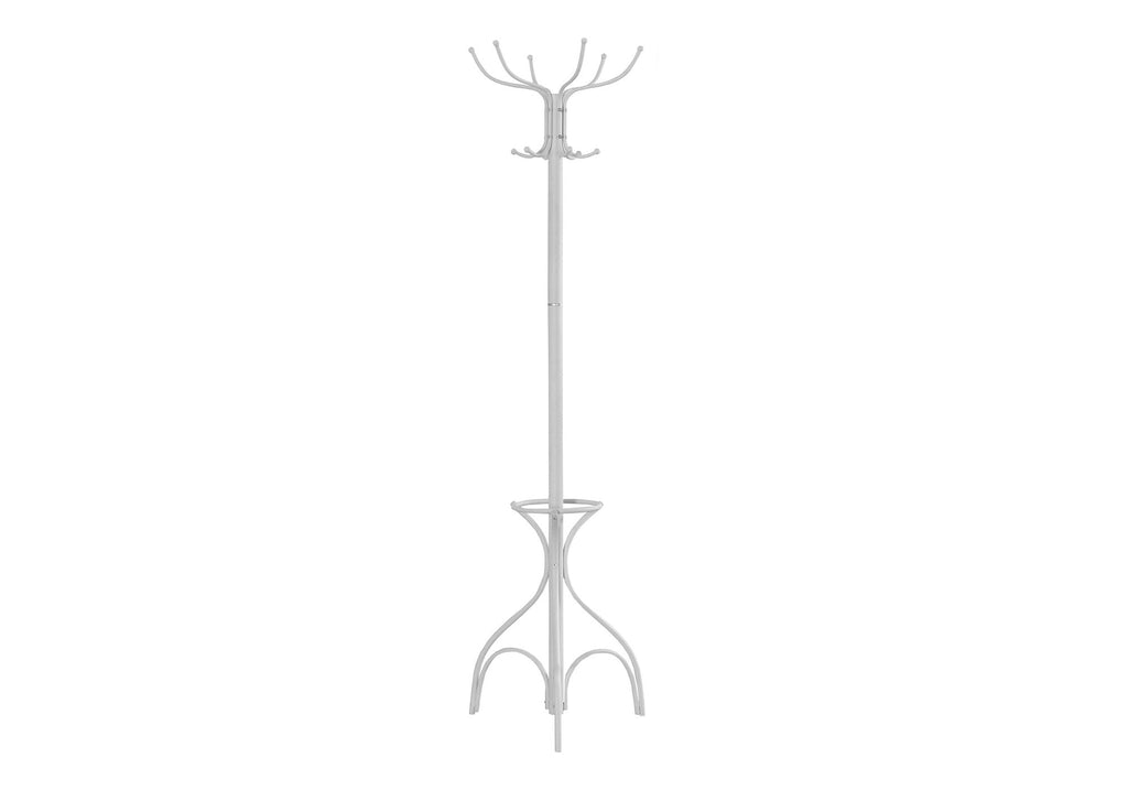 Coat Rack Hall Tree with 12 Hooks and Umbrella Holder