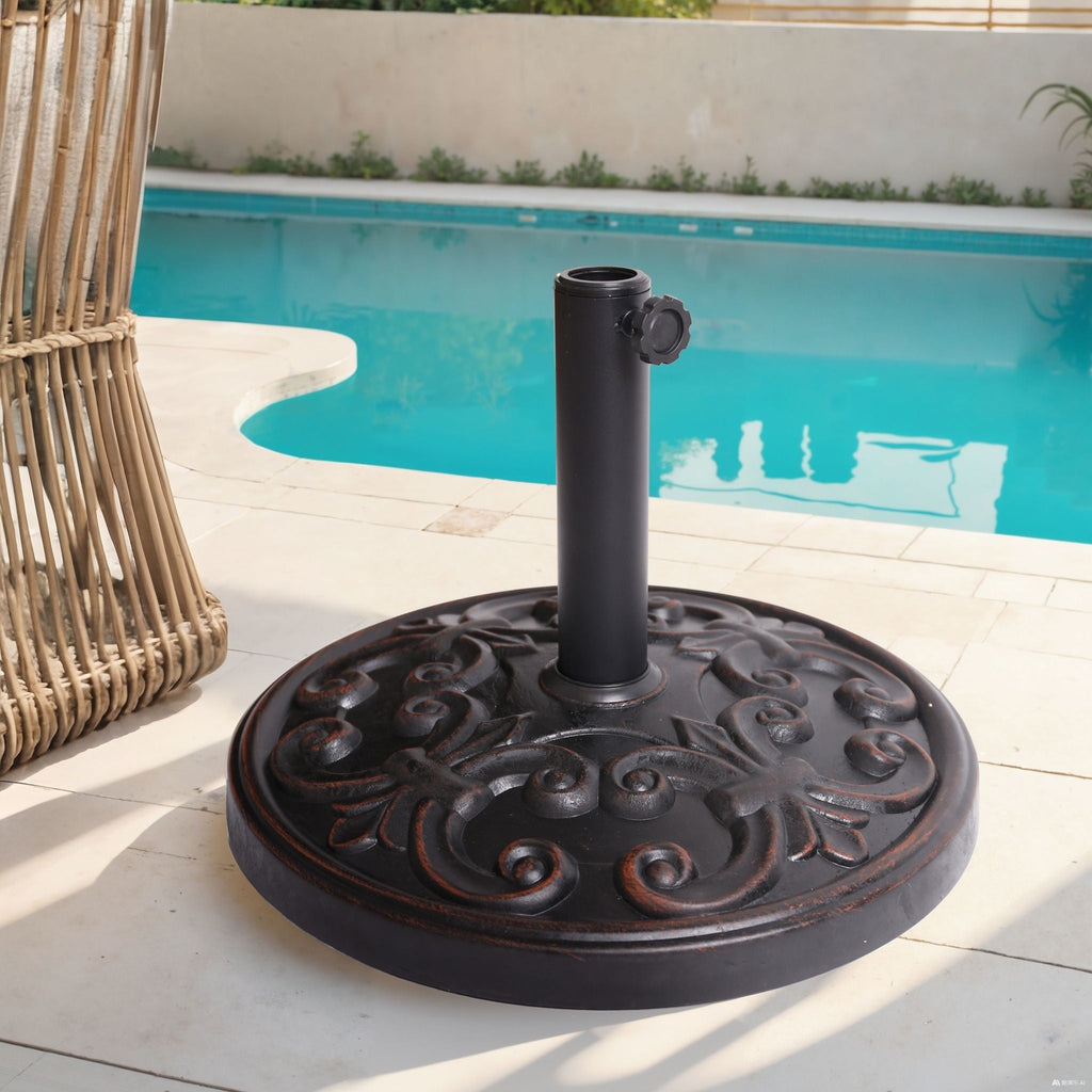 Gobi Resin Umbrella Base - Bronze