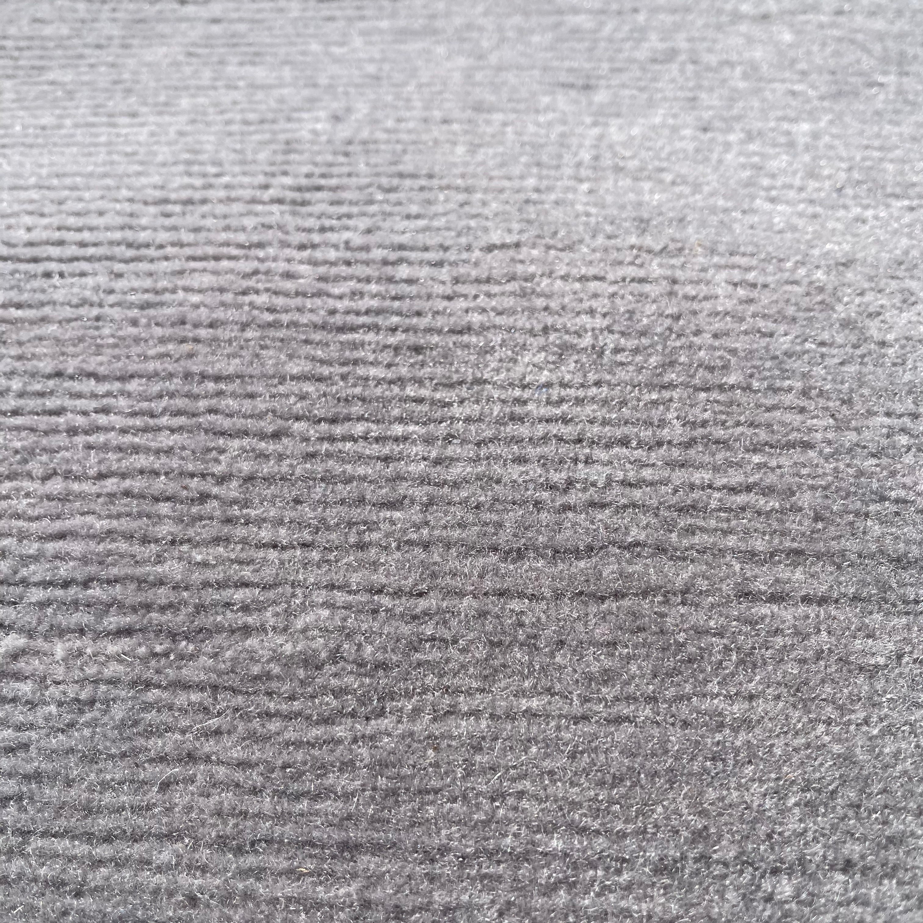 THE RUG COMPANY Bridge Modern Hand Woven Tibetan Wool Rug Roll 16’ x 12' Grey/Blue