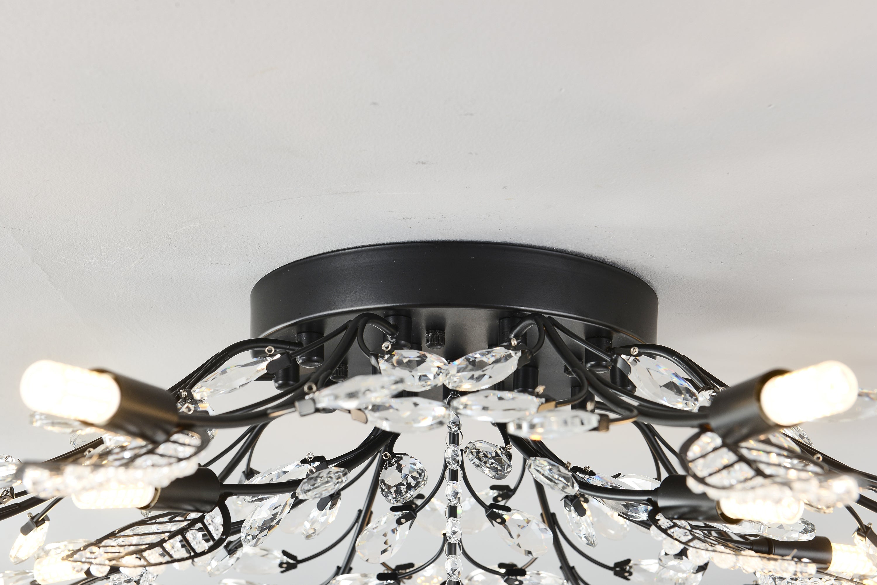 15-Light Chandelier Crystal Ceiling Lamp