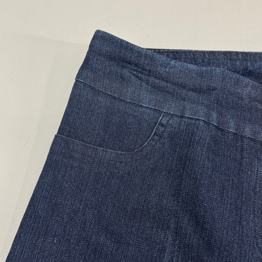 MULTIPLES Narrow Leg Pant Petite Women's Sz 10 Denim M2604P