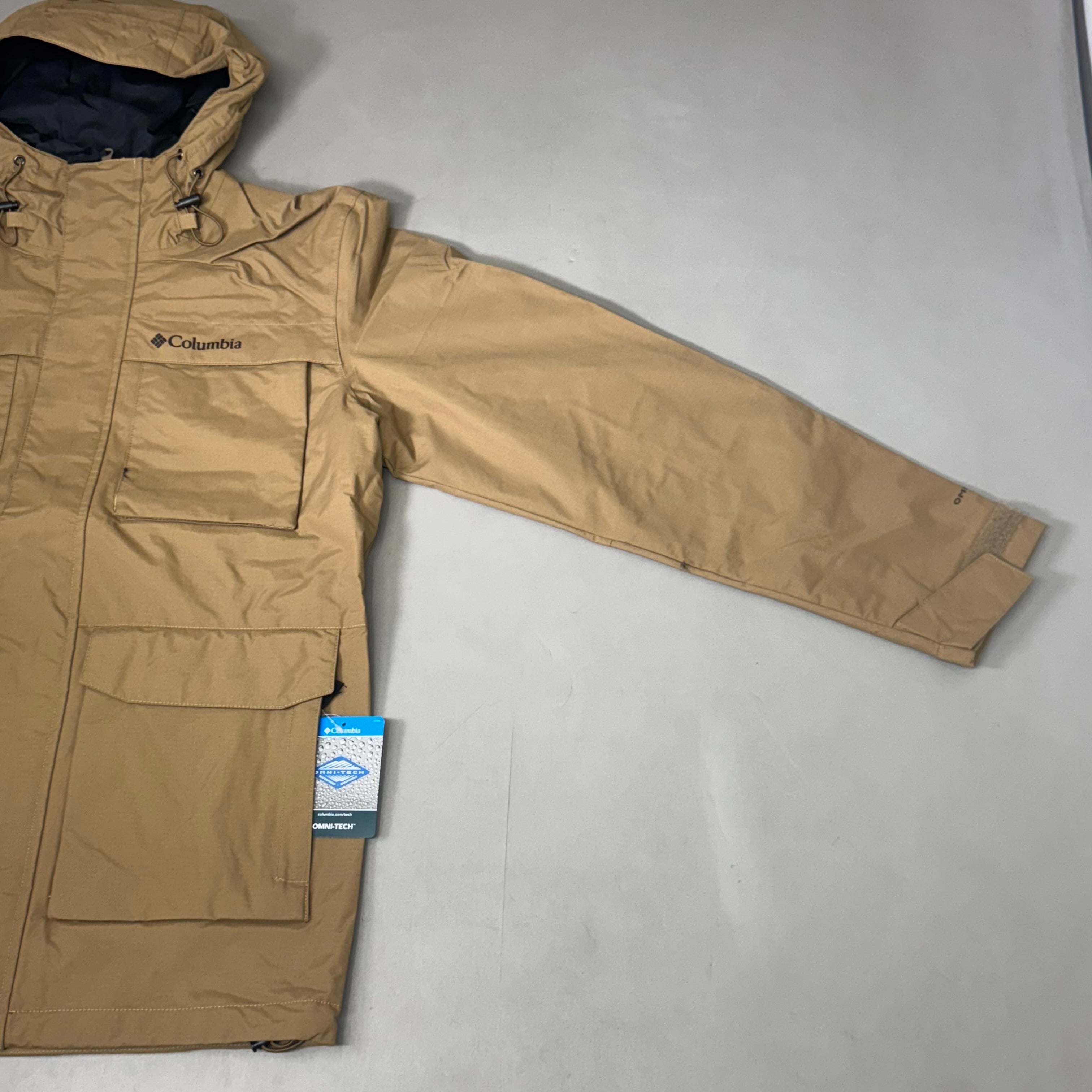 COLUMBIA Waterproof Breathable Landroamer Jacket Men's Sz S Delta WM2778-257