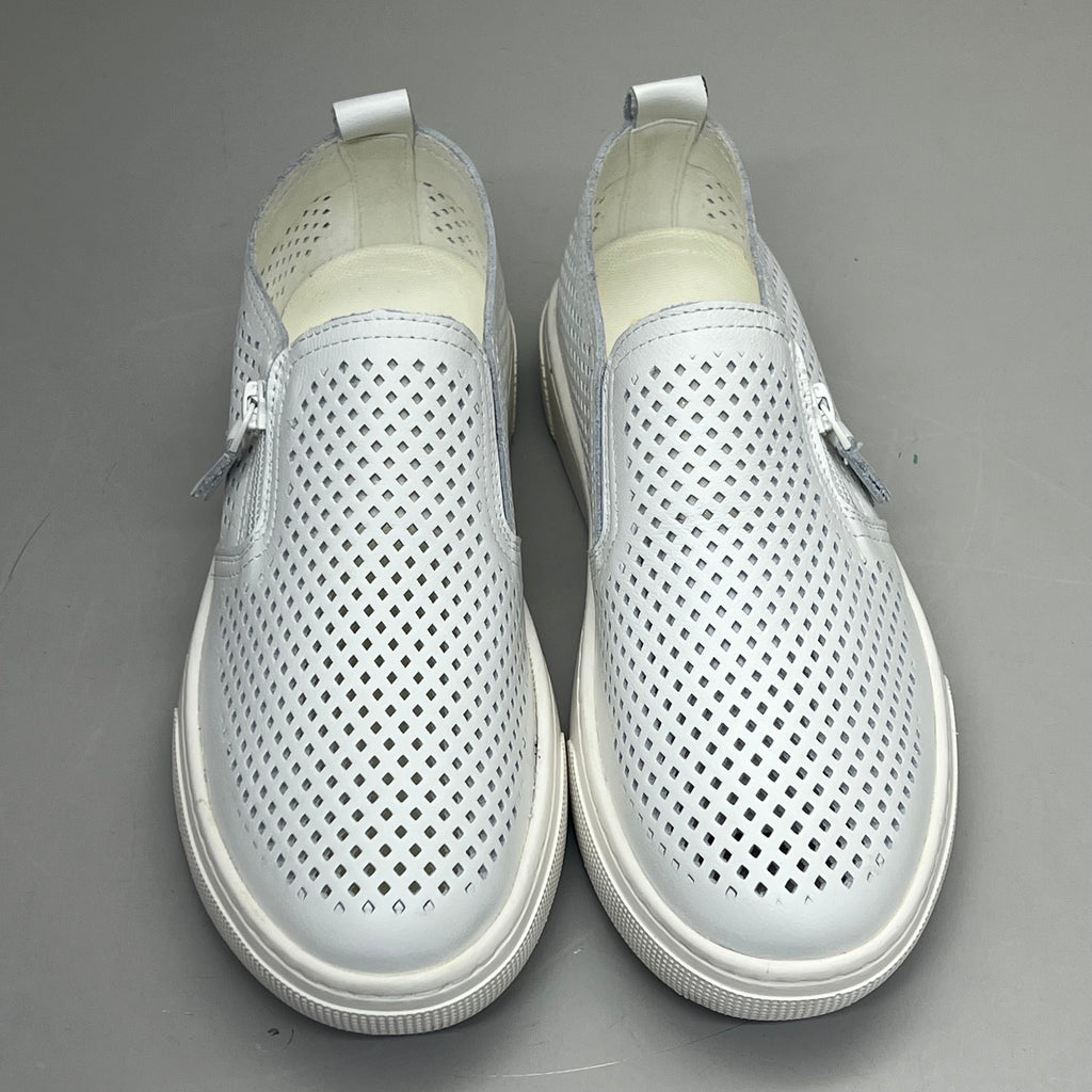 PROPET Kate Side Zip Leather Breathing Open Cell Women's Sz 6 White WCX015L