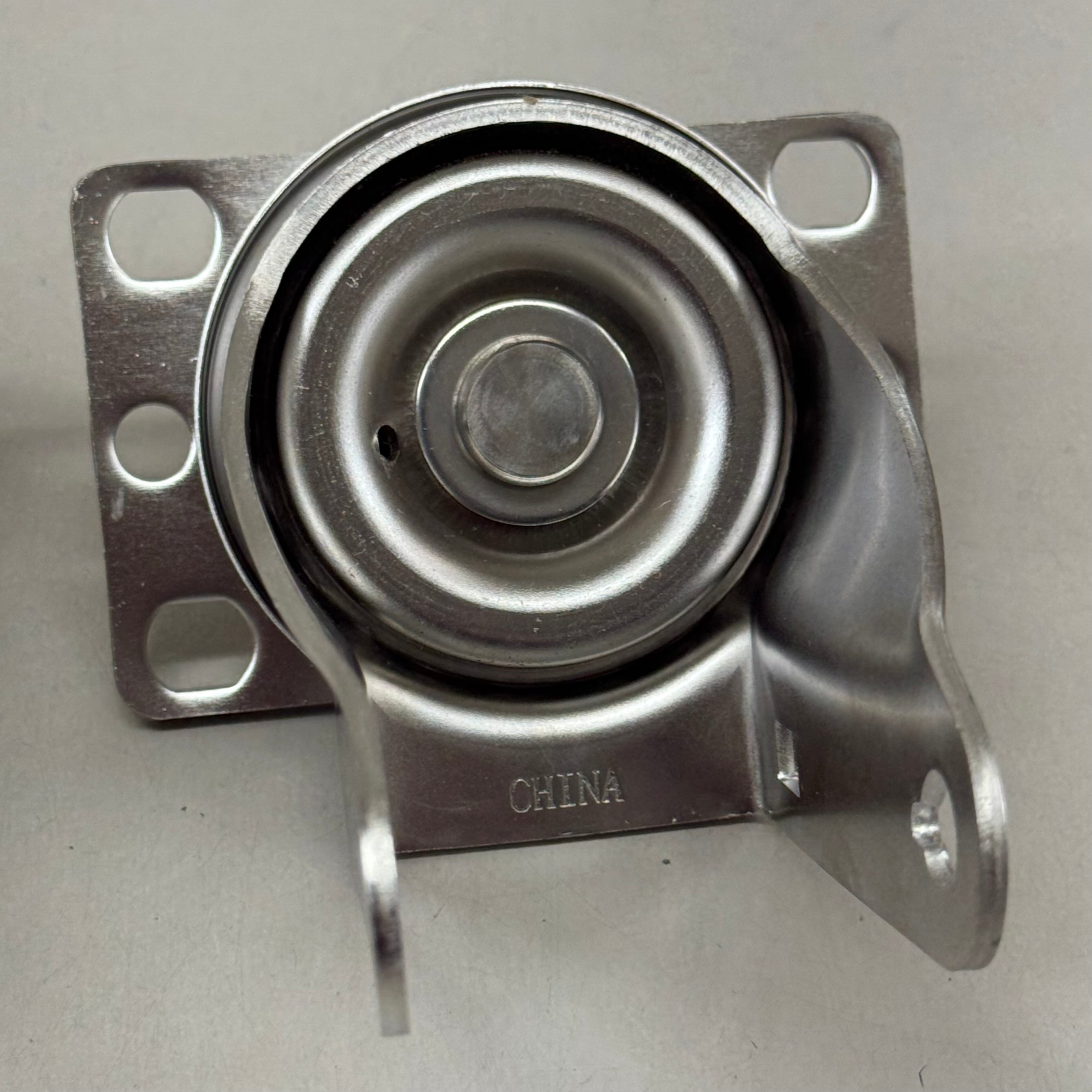HEAVY DUTY  (2 Pack) Swivel Caster Plate Replacement 4"x2" Overall Length Chrome E32250GZ820644