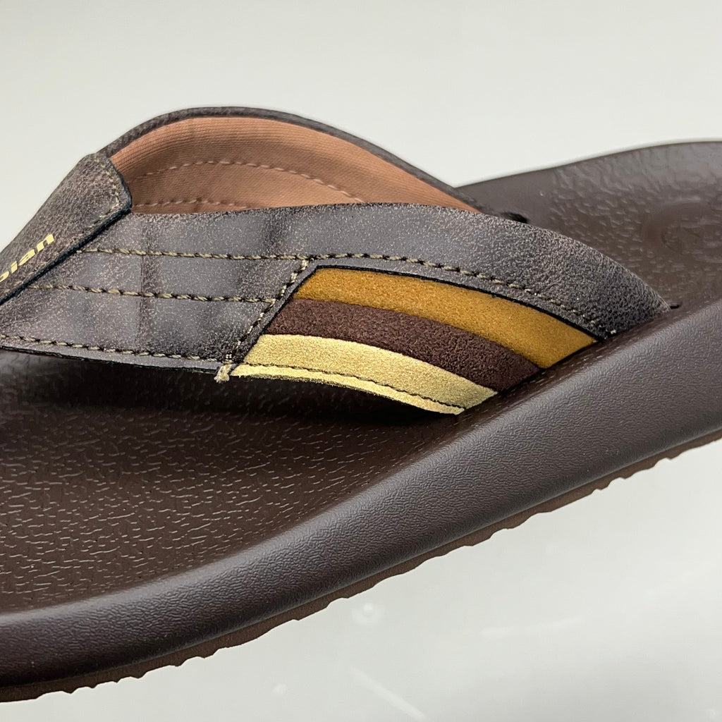 COBIAN Kandui Synthetic Leather Strap Men's Sz 8, EU 40 Chocolate KAN25-2011-8