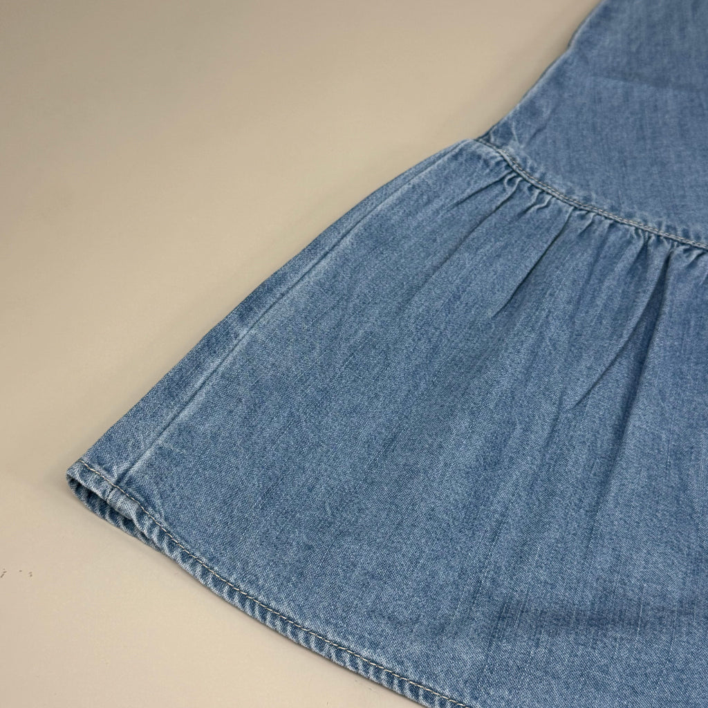 VERONICA BEARD Jeans Edwina Sleeveless Midi Dress Sz-12 Iceberg J24067101287IC
