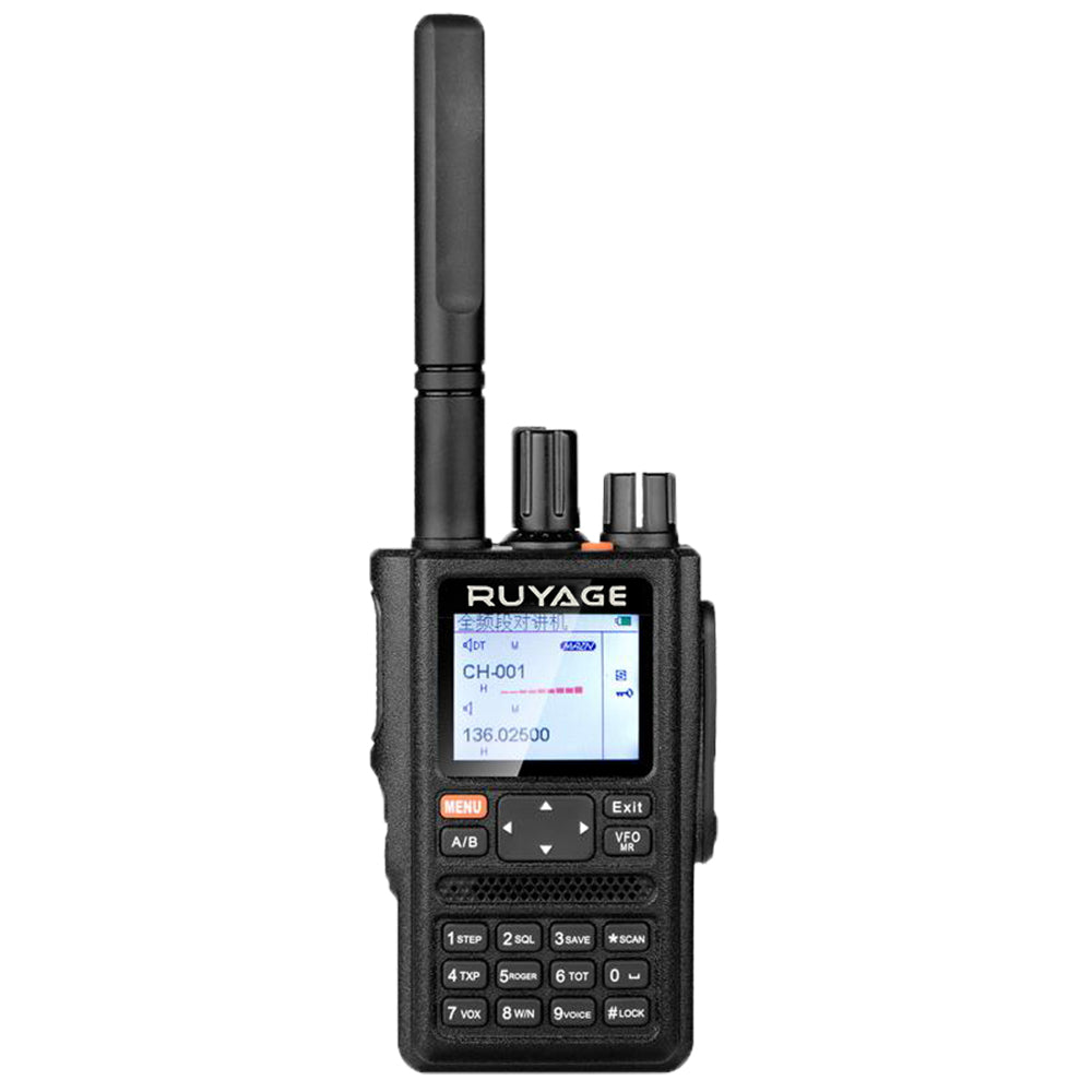 RUYAGE GPS Multi Band Two Way Radio | 999 Channel Color LCD Walkie Talkie