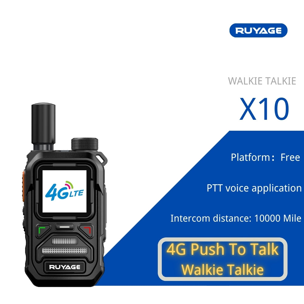 RUYAGE X10 4G LTE PoC Walkie Talkie | Push To Talk Radio