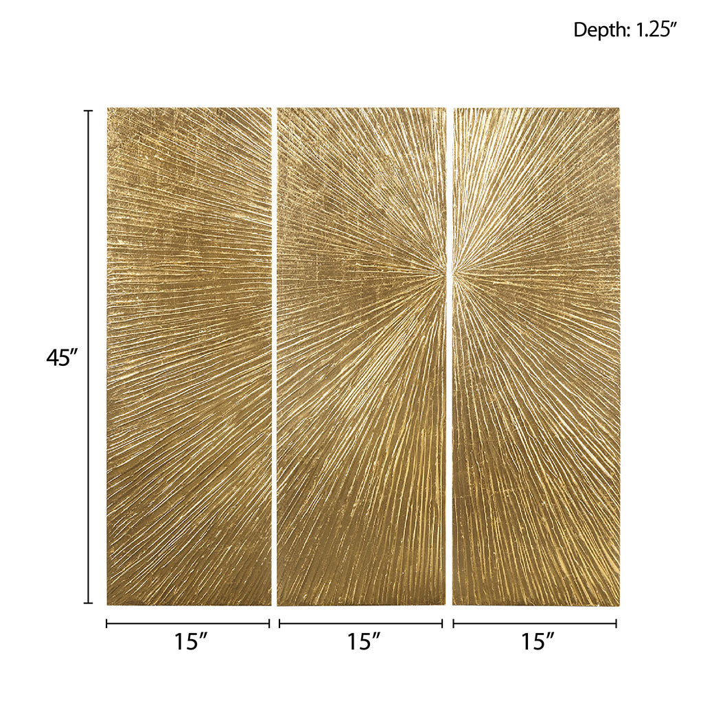 Lumina Aurea™ — Signature Sunburst Hand-Painted Triptych