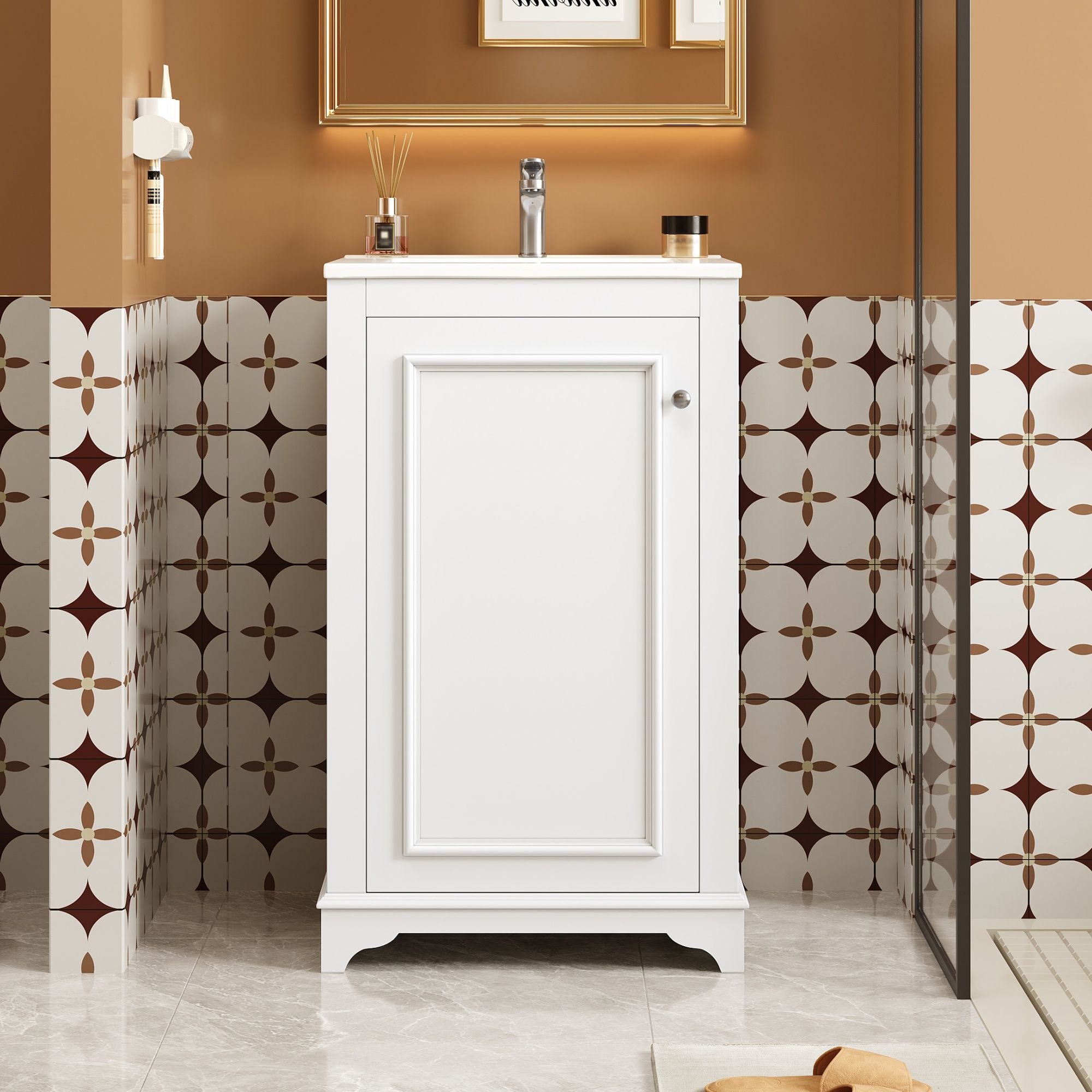 Bathroom Vanity With Sink, Freestanding Single Cabinet Set