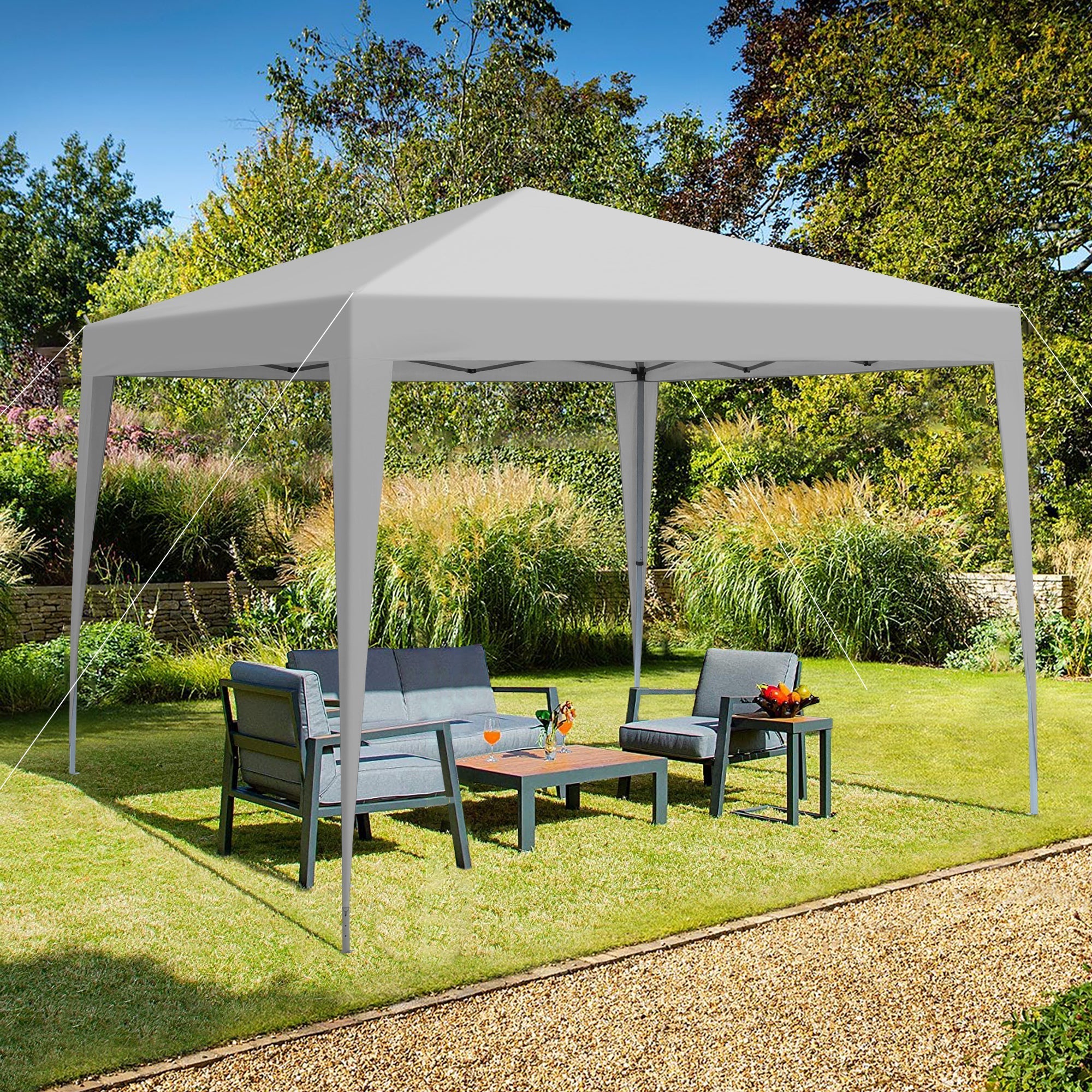 Outdoor 10x 10Ft Pop Up Gazebo Canopy Tent with Removable Sidewalls