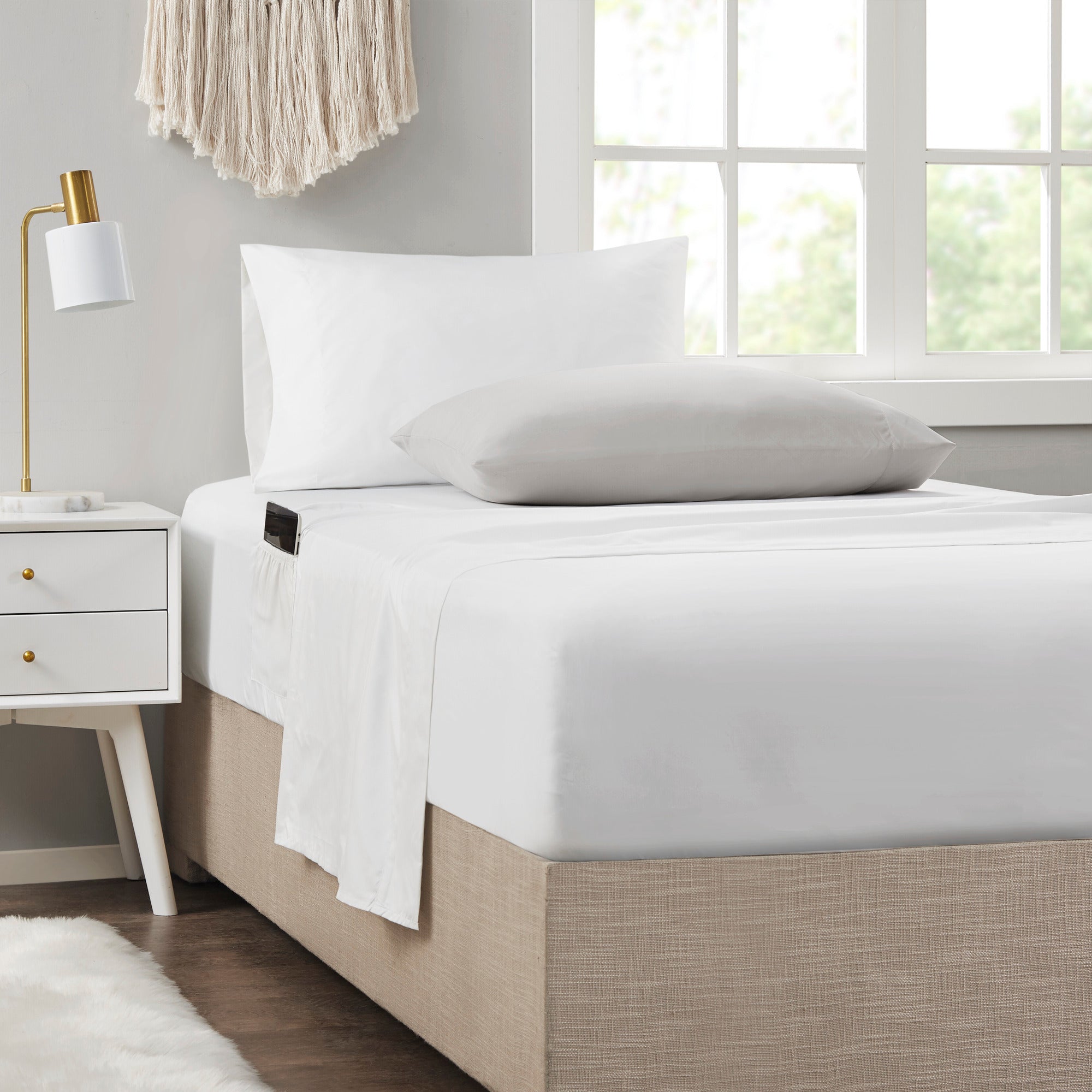 Comforter Set with Bed Sheets Yellow Full