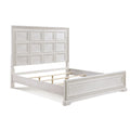 Geometric Design Headboard Panel Bed