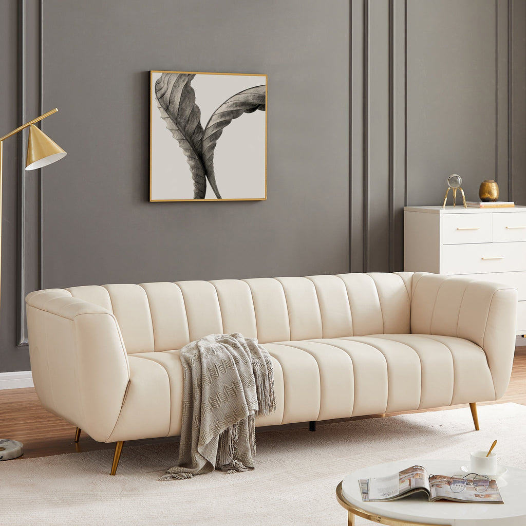 Lamattina - Genuine Italian Channel Tufted Sofa