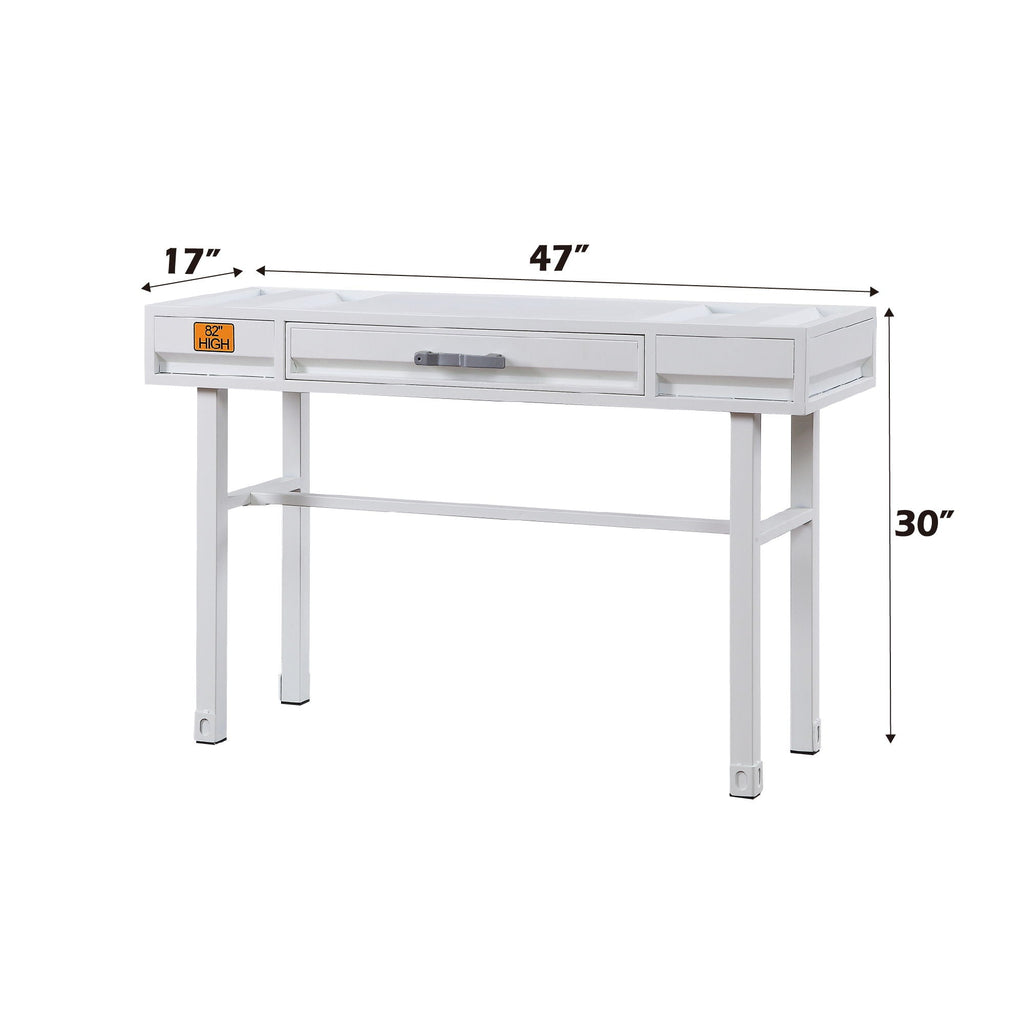 Cargo Vanity Desk With Functional Storage