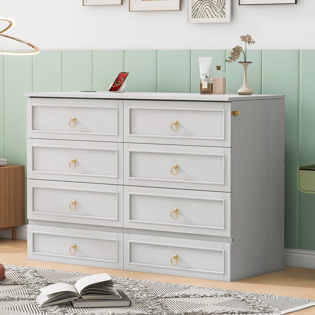 Murphy Bed With Large Drawers And Stylish Design