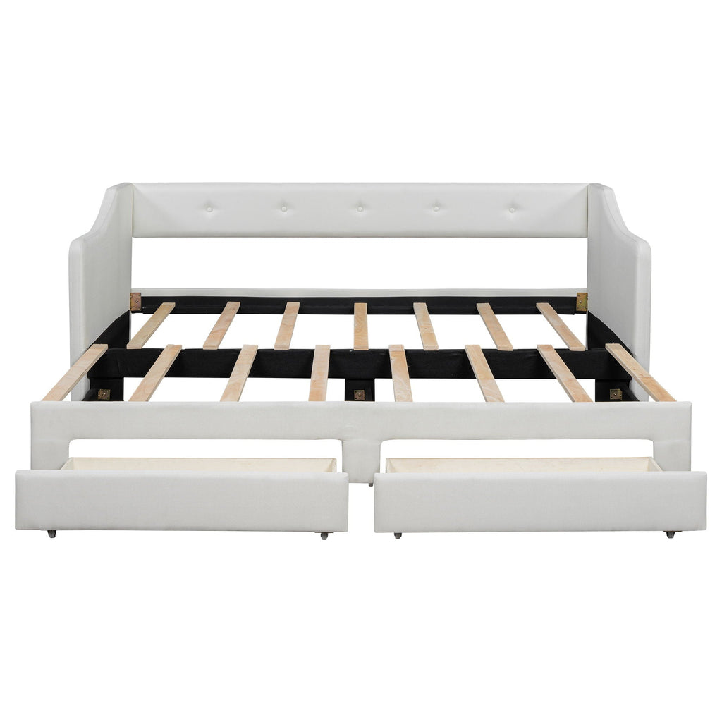 Upholstered Daybed With 2 Drawers