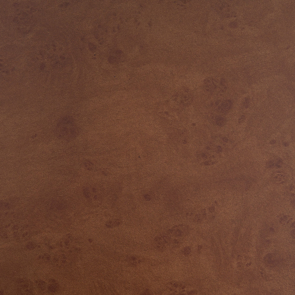 31.49'' Faux Burl Wood Pattern Round Coffee Table with Sturdy Pedestal