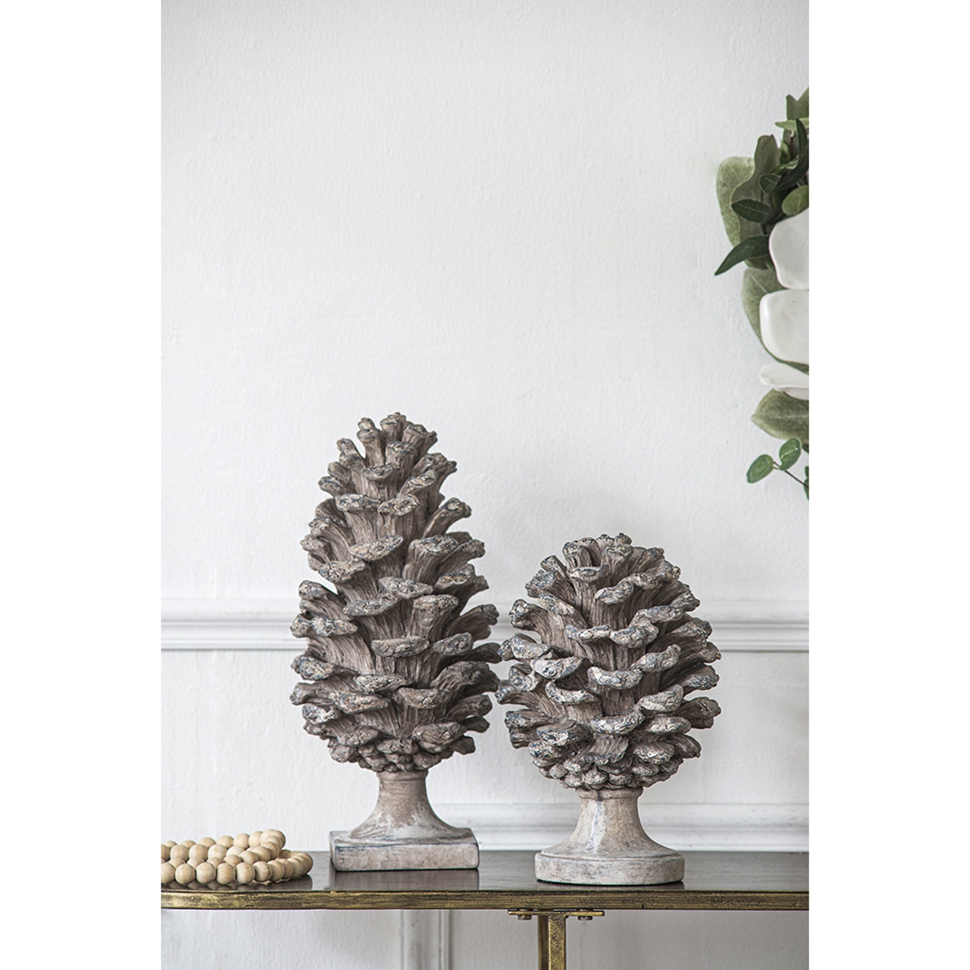 D7x10.5' Pinecone Table Decor