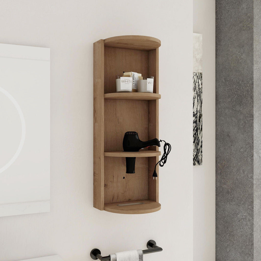 Bathroom Wall Mounted Storage Rack With Floating Design