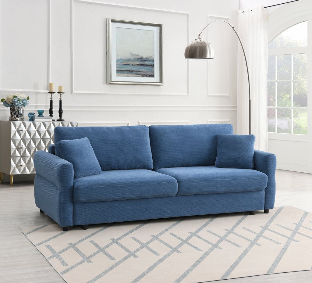Haran Fabric Pull-Out Sleeper with Storage