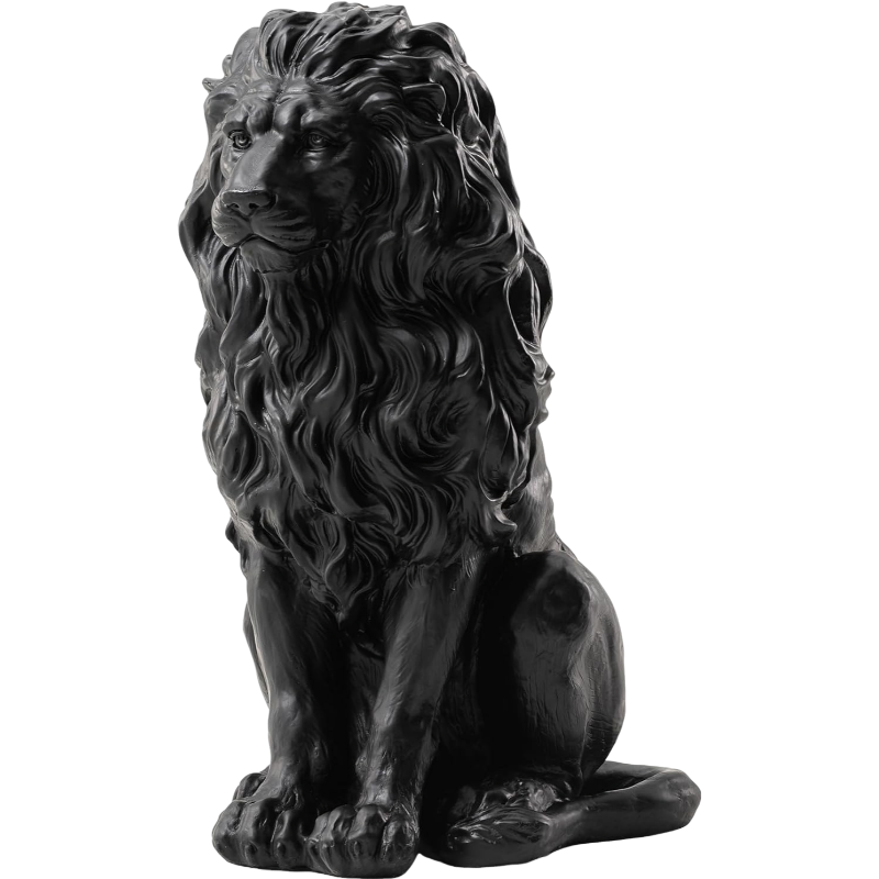 20.5" Resin Outdoor Lion Statue