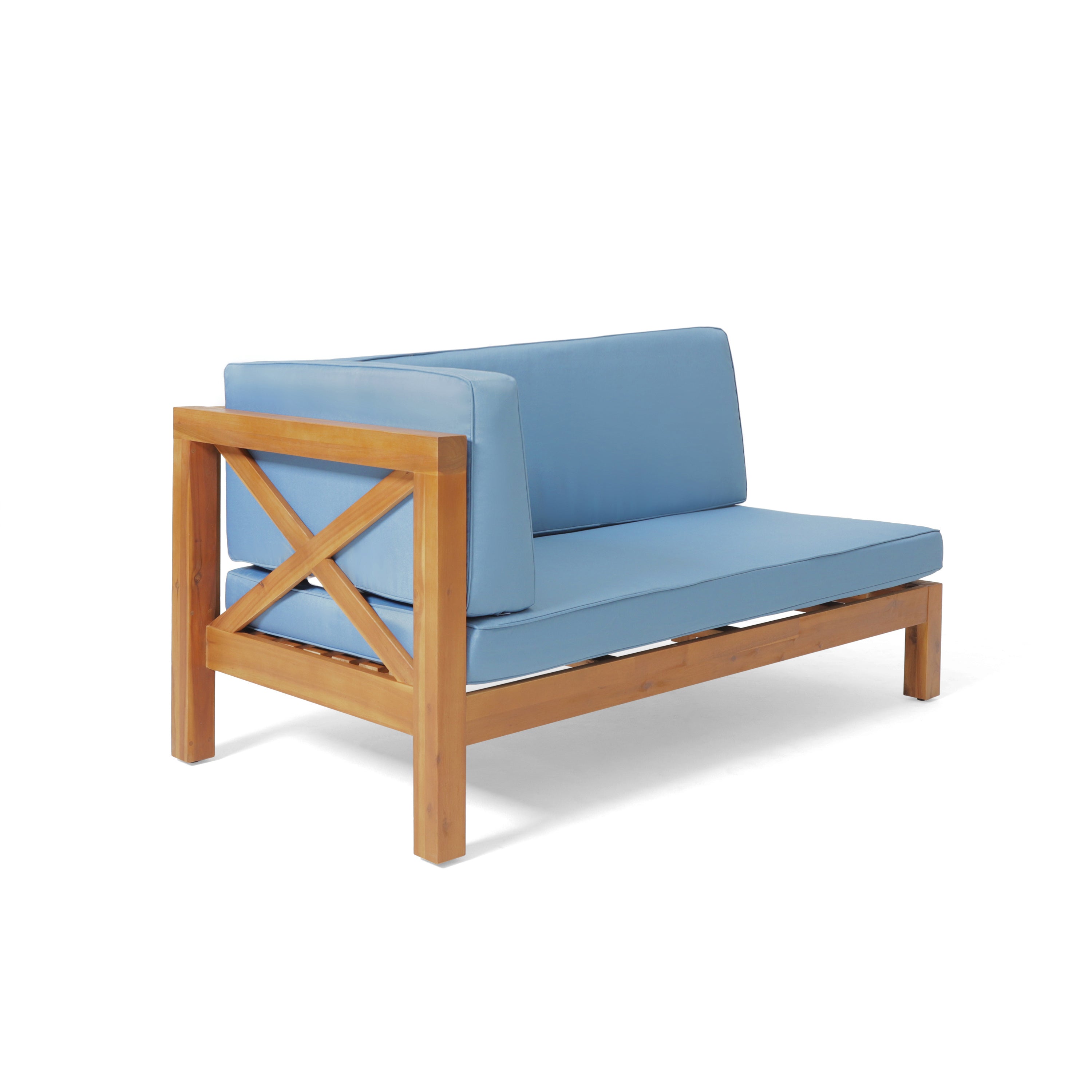 Brava X-Back 4-Piece Sofa Set, Blue