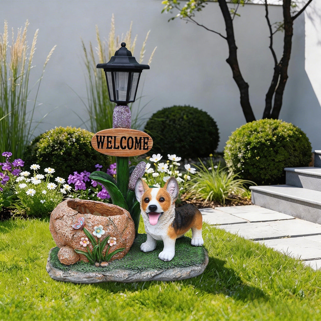 Corgi Dog Planter Garden Decor