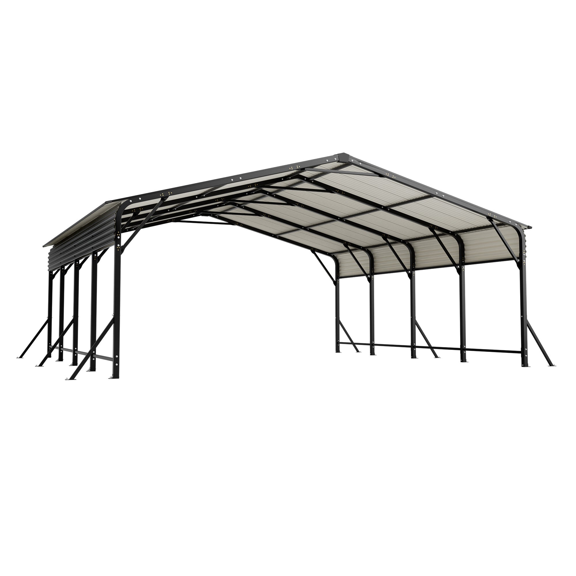 20'x20' Galvanated Steel Carport Canopy