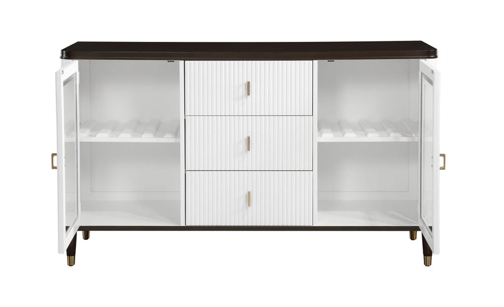 Carene Server Brown / White