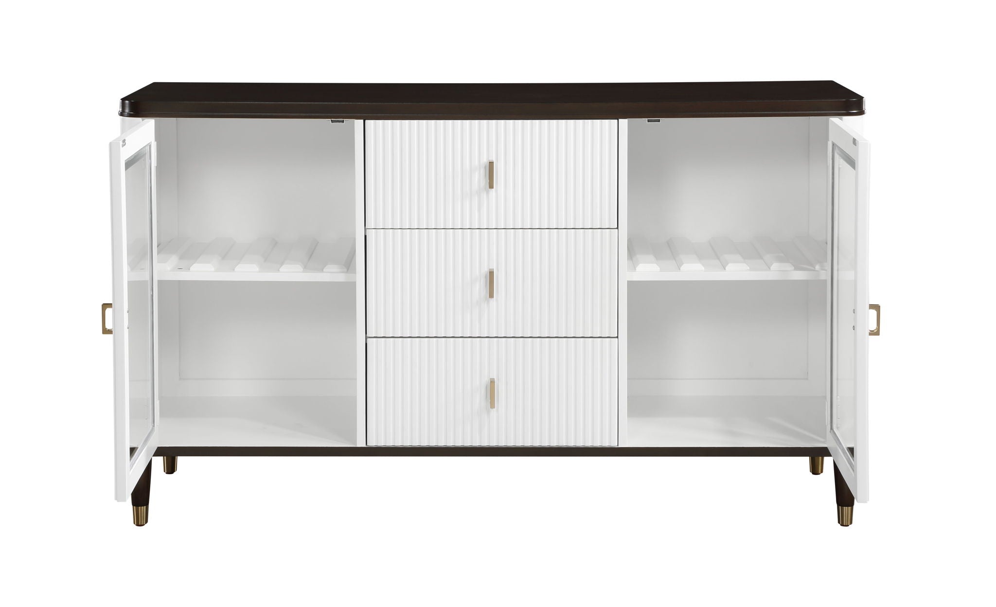 Carene Server Brown / White