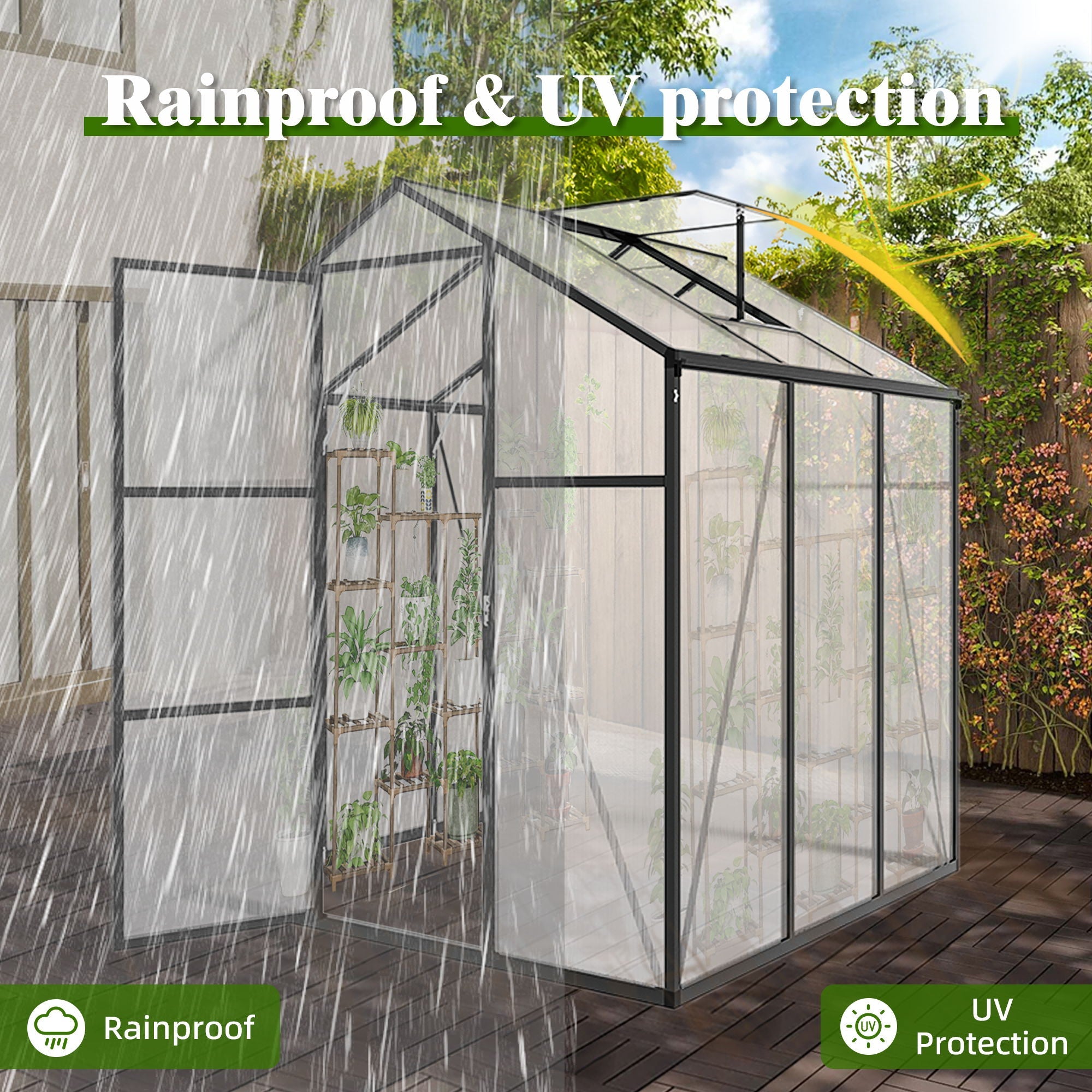 Gain Height Windproof house With Raised Base