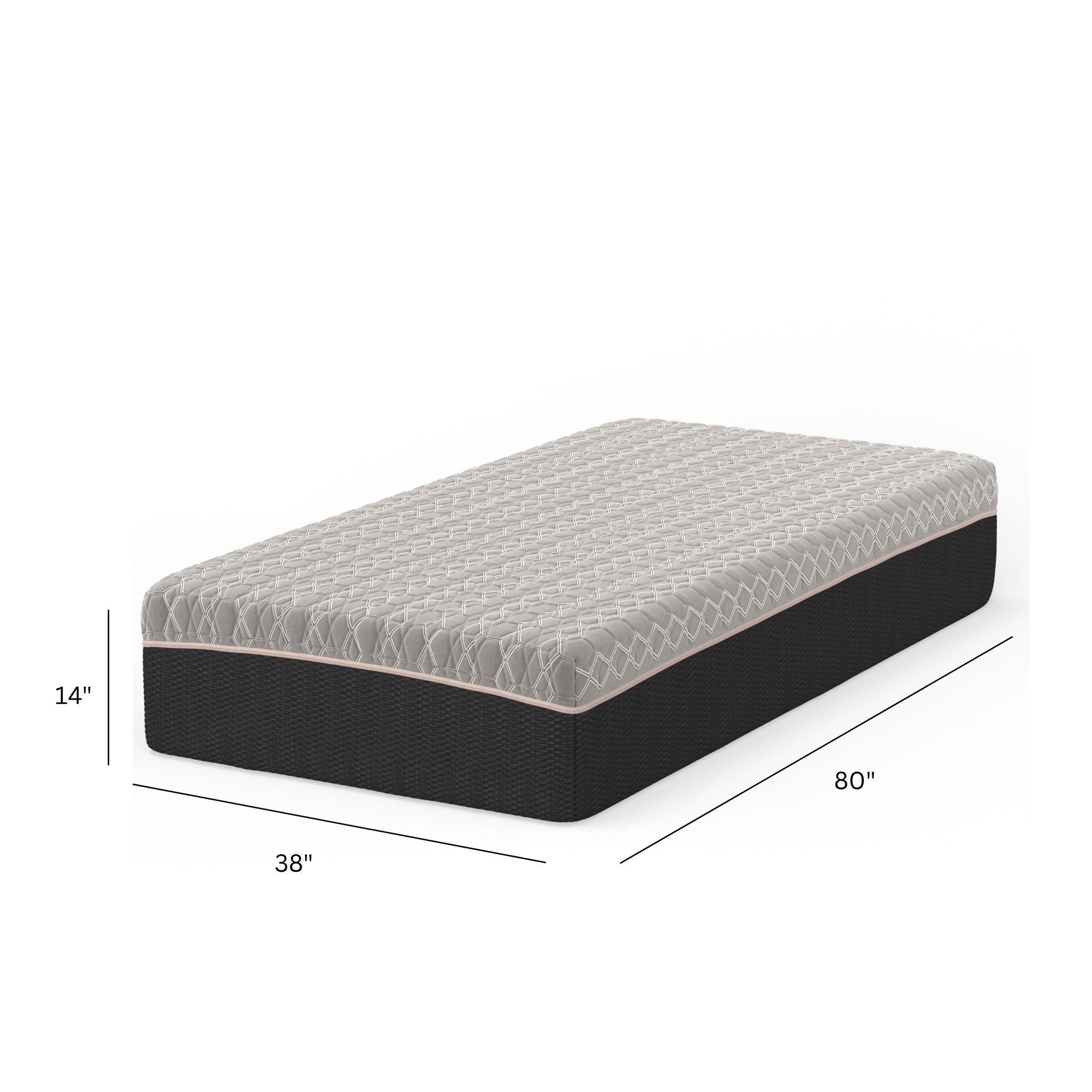 Copper Lux Hybrid - 14" Mattress With Copper Infused Contouring Memory Comfort Layer And Supportive Coil System