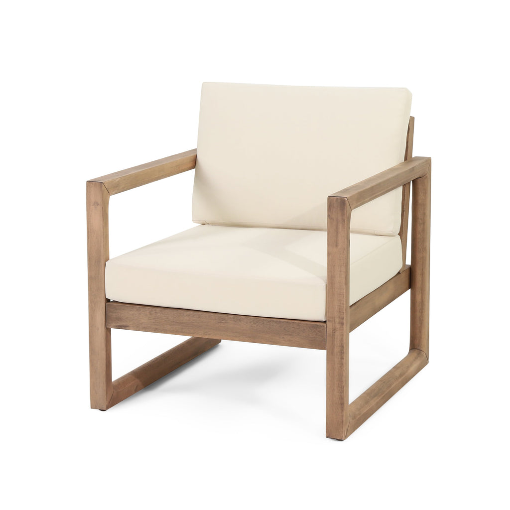 4-Pieces Acacia Wood Patio Furniture Set