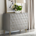 Anson Console Cabinet - Silver / Champagne