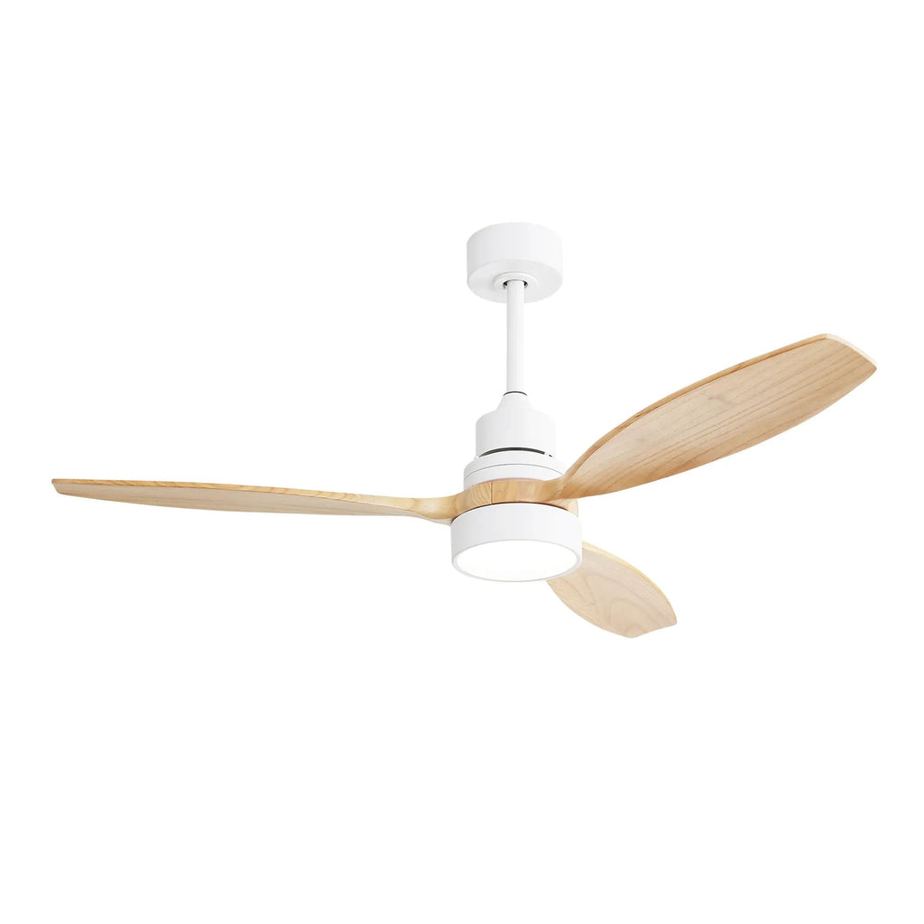 Indoor Ceiling Fan with Dimmable LED Light, 6-Speed Remote, Reversible Blades