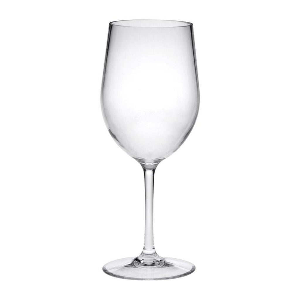 Leadingware Tritan Plastic Wine Glasses (Set of 4), Unbreakable, Bpa Free, 12Oz - Clear
