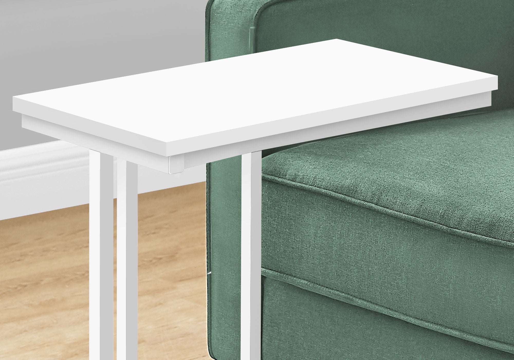 Accent Table Versatile Use, C-Shaped, Contemporary & Modern