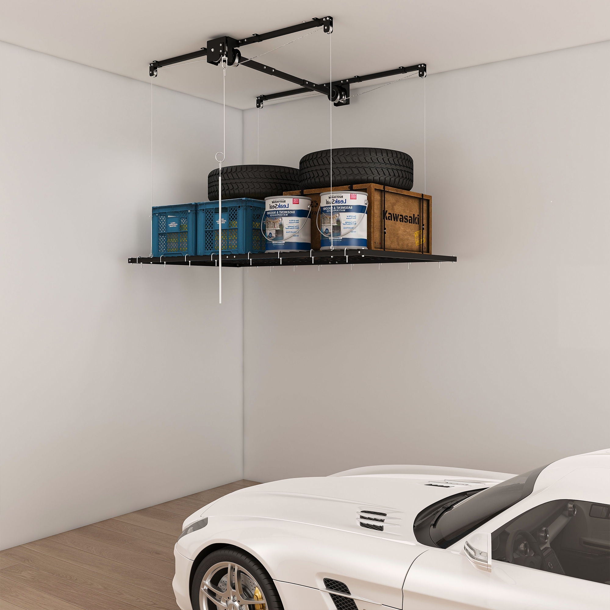 Overhead Garage Storage Rack