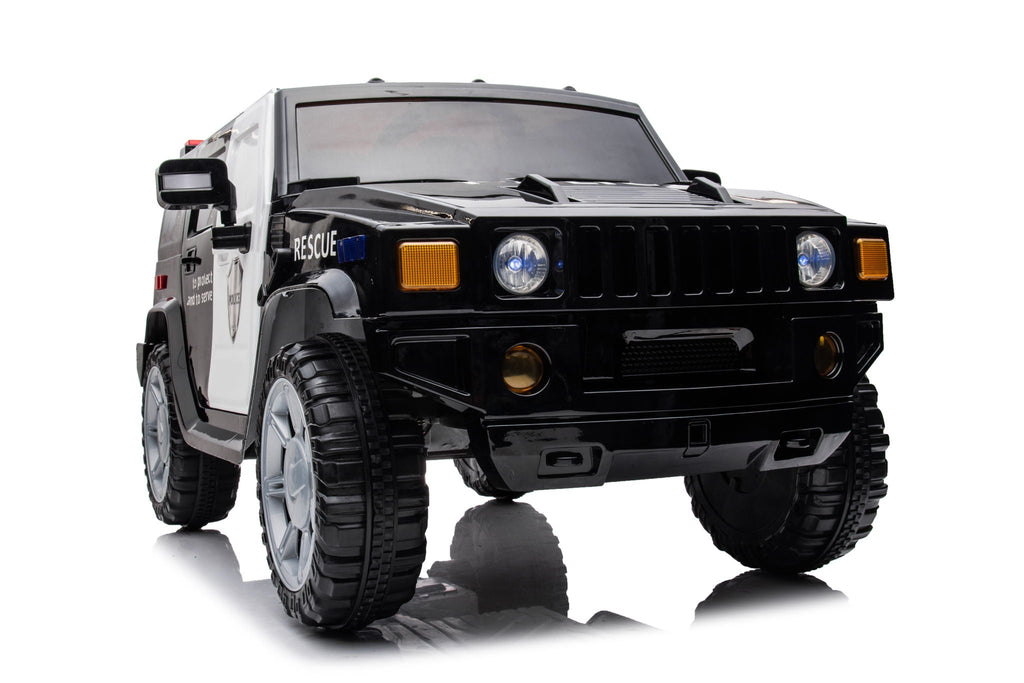 12V7A 30W*2 Four-Wheel Drive Seat One Button Start, Forward And Backward, High And Low Speed, Music, Front Light, Power Display, Two Doors Can Open, 2.4G R / C, Seat Belt Four Wheel Absorber