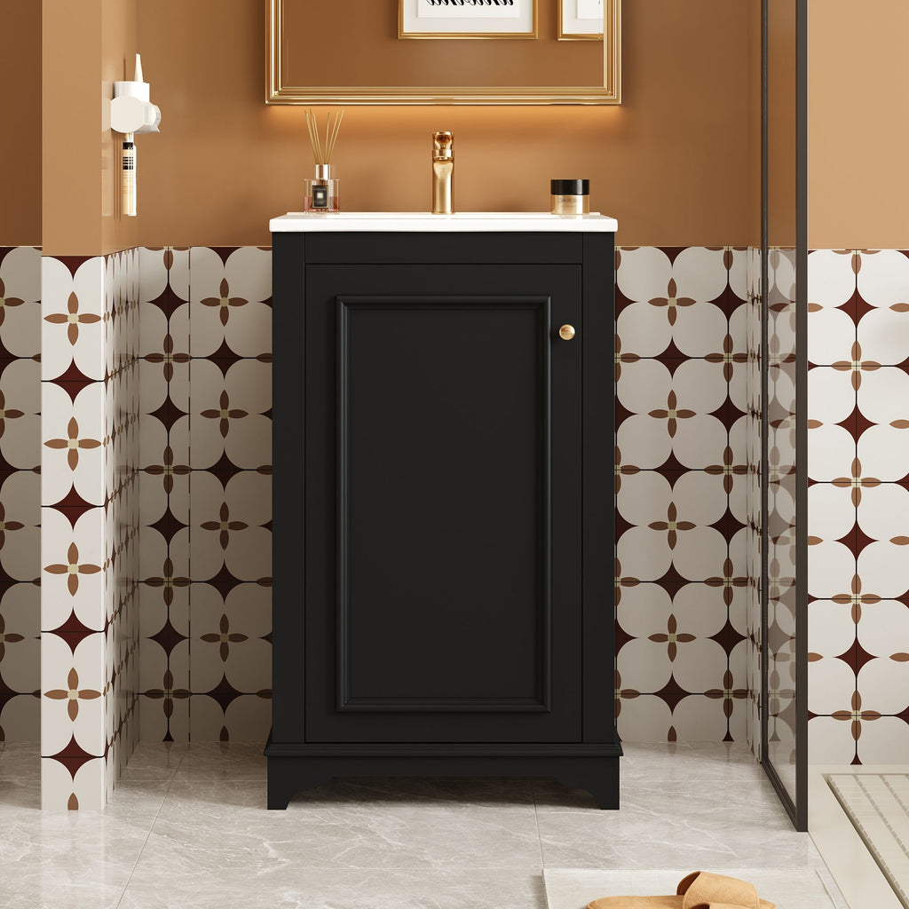 Bathroom Vanity With Sink, Freestanding Single Cabinet Set